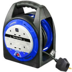 Masterplug 4 Socket Cable Reel 15m Blue