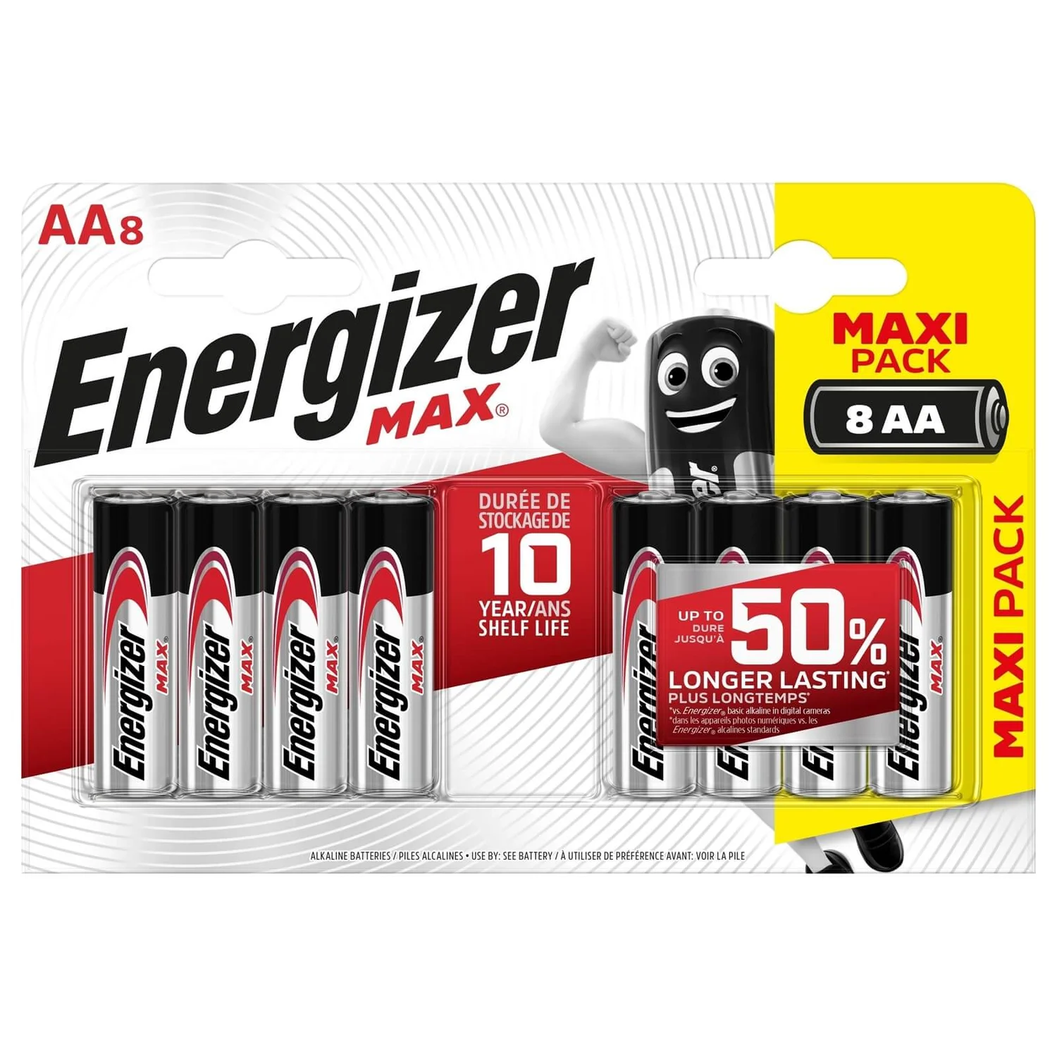 Energizer MAX Alkaline AA Batteries - 8 Pack 3 Energizer MAX Alkaline AA Batteries - 8 Pack