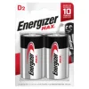 Energizer MAX Alkaline D Batteries - 2 Pack -Energizer Sales Store 12806227 1694831951357047