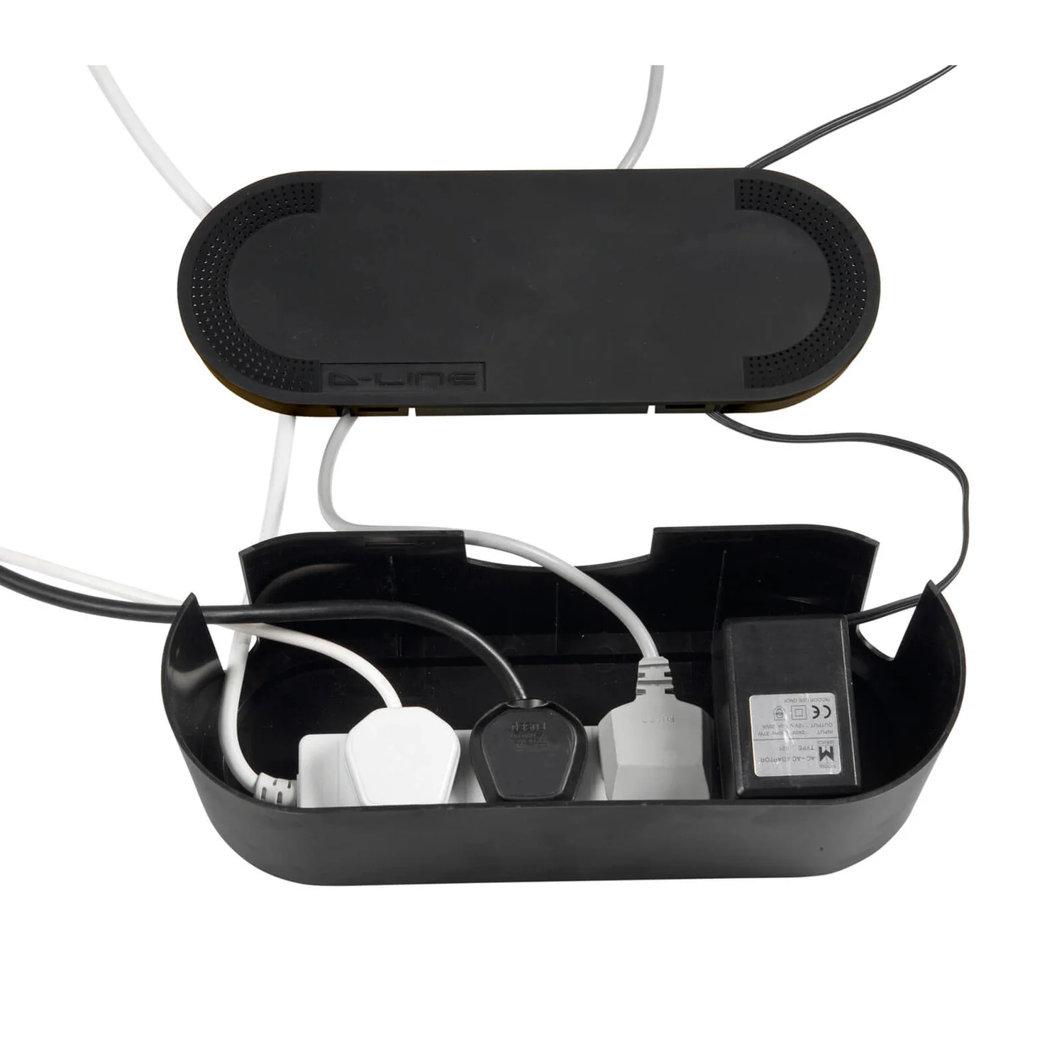 D-Line Cable Tidy Unit Small Black 4 D-Line Cable Tidy Unit Small Black - Image 2