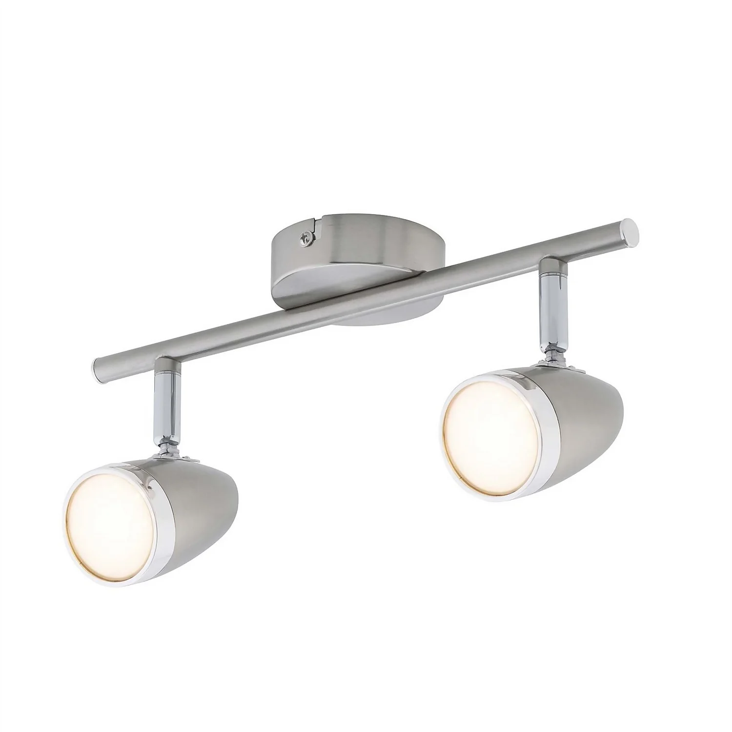 Vector 2 Bar LED Spotlight - Satin Nickel 3 Vector 2 Bar LED Spotlight - Satin Nickel