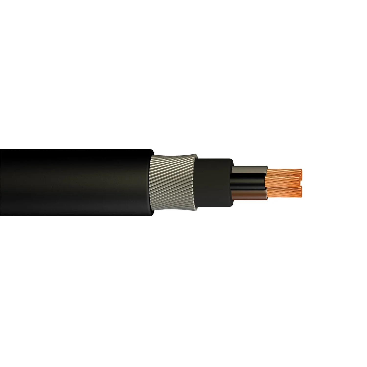 None Pitacs 1.5mm 3 Core Steel Armoured Cable 25m Black 6943X 3 None Pitacs 1.5mm 3 Core Steel Armoured Cable 25m Black 6943X