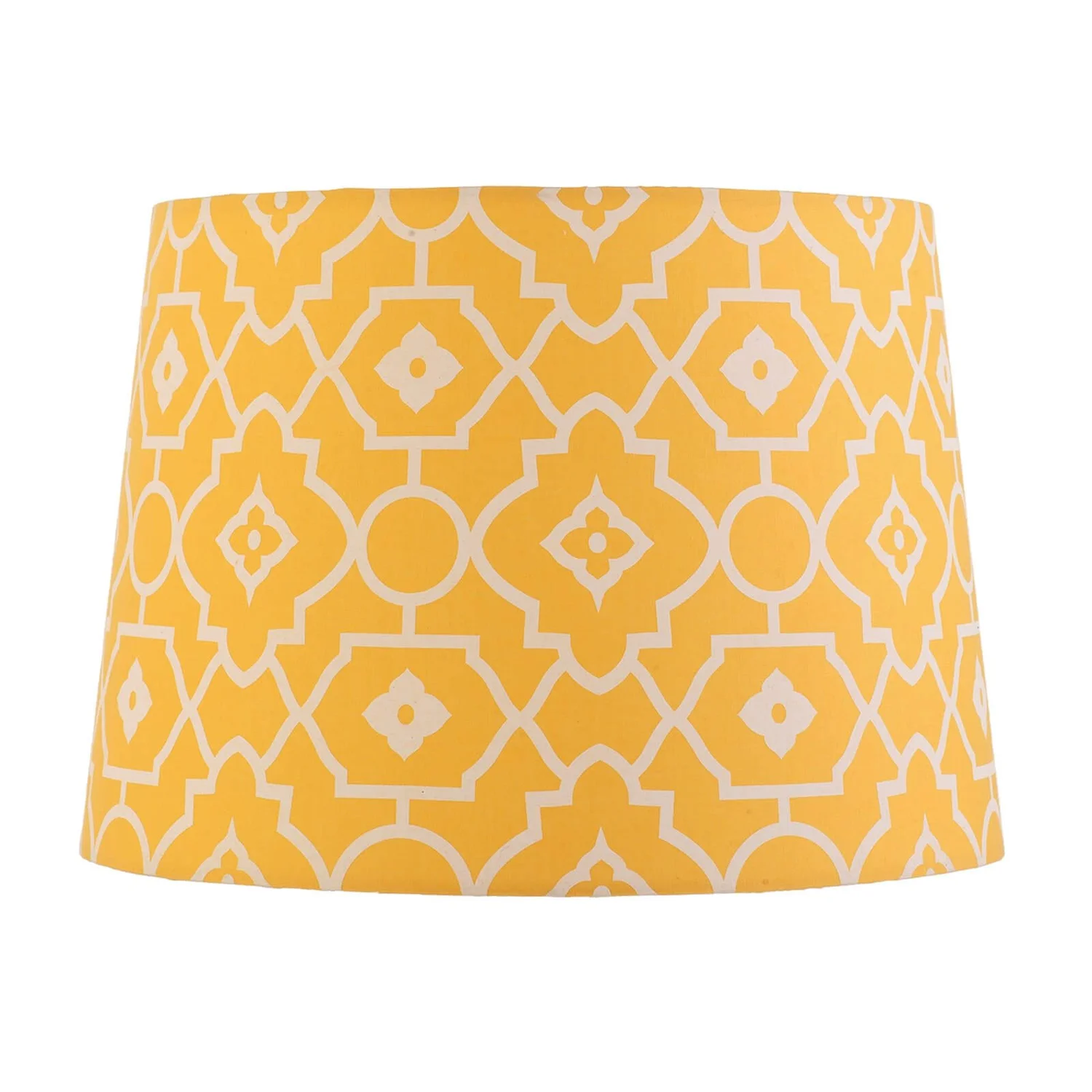 Patterned Tapered Lamp Shade - Yellow 3 Patterned Tapered Lamp Shade - Yellow