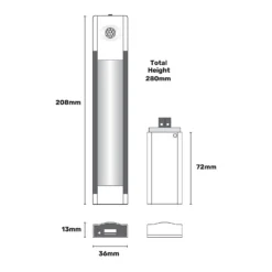 Arlec Lithium PIR LED Light Bar 28cm -Energizer Sales Store 12813238 1255007580265661