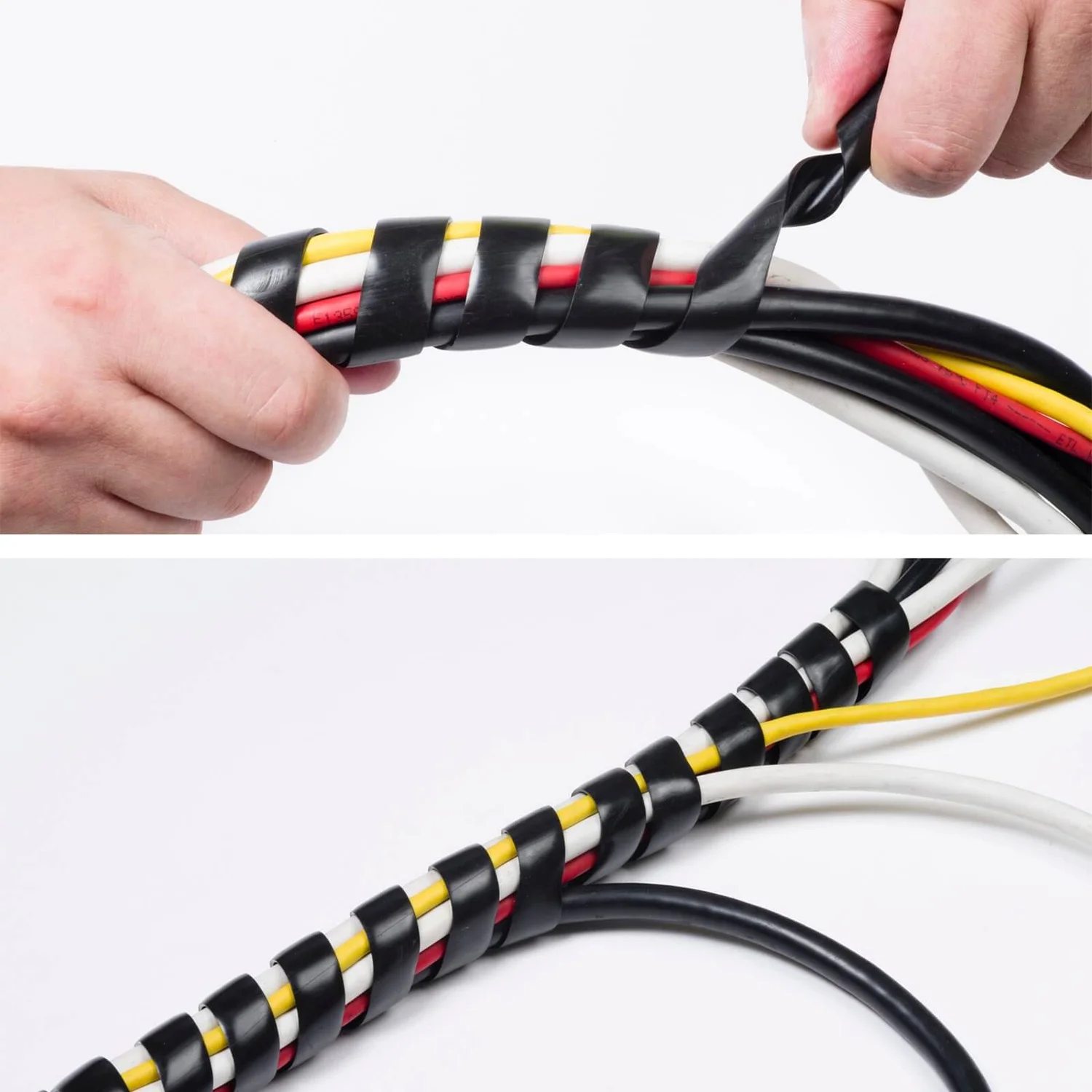 D-Line Cable Tidy Wrap 10-40mm X 2.5m Black 4 D-Line Cable Tidy Wrap 10-40mm X 2.5m Black - Image 2