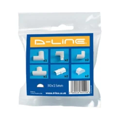 D-Line Mini Decorative Trunking Clip Over 10 Piece Accessory Multipack 30mm X 15mm White -Energizer Sales Store 12814537 9874833199487040