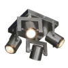 Yorkie 4 Lamp Spotlight Plate - Satin Nickel -Energizer Sales Store 12815955 1384843347322932
