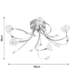 Flora 5 Lamp Semi-Flush Ceiling Light -Energizer Sales Store 12815958 1754938641863368