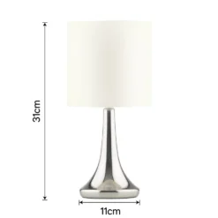 Mia Touch Table Lamp, Cream 15 Mia Touch Table Lamp, Cream -Energizer Sales Store 12816089 7894833201657000