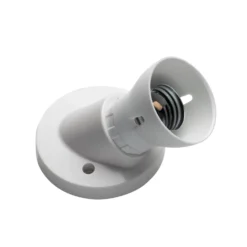 Arlec Angled Batten Screw E27 Lamp Holder White