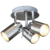 Lucina 3 Plate Bathroom Spotlight - Brushed Chrome 2 Lucina 3 Plate Bathroom Spotlight - Brushed Chrome -Energizer Sales Store 12816707 6574831918232757