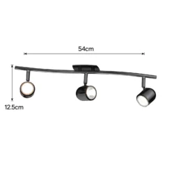 Phoenix 3 Lamp Spotlight Bar - Black Chrome -Energizer Sales Store 12816713 3154843348265850