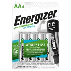 Energizer Extreme 2300mAh Rechargeable AA Batteries - 4 Pack