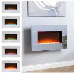 Dimplex Diamantique Optiflame® Electric Fire With Wall Mounted Fitting - Mirrored Glass -Energizer Sales Store 12818938 2714833225212886