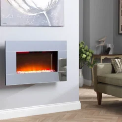 Dimplex Diamantique Optiflame® Electric Fire With Wall Mounted Fitting - Mirrored Glass -Energizer Sales Store 12818938 7194833224971563