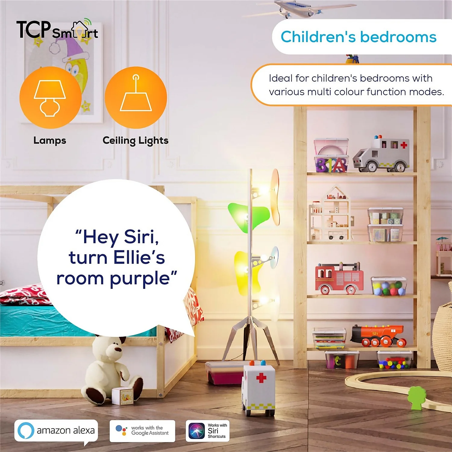 TCP LED Classic 60w B22 WiFi Colour Change Light Bulb 5 TCP LED Classic 60w B22 WiFi Colour Change Light Bulb - Image 3