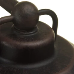 Lutec Cate E27 IP44 Outdoor Wall Lantern - Black With Rust Effect -Energizer Sales Store 12819161 4854952656845954