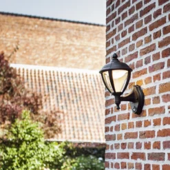 Lutec Unite LED PIR Outdoor Wall Light - Black -Energizer Sales Store 12819194 2504952877430275