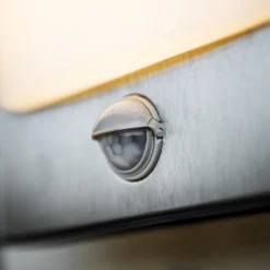 Lutec Face 13W LED PIR Outdoor Wall Light - Stainless Steel -Energizer Sales Store 12819285 8224952877315036