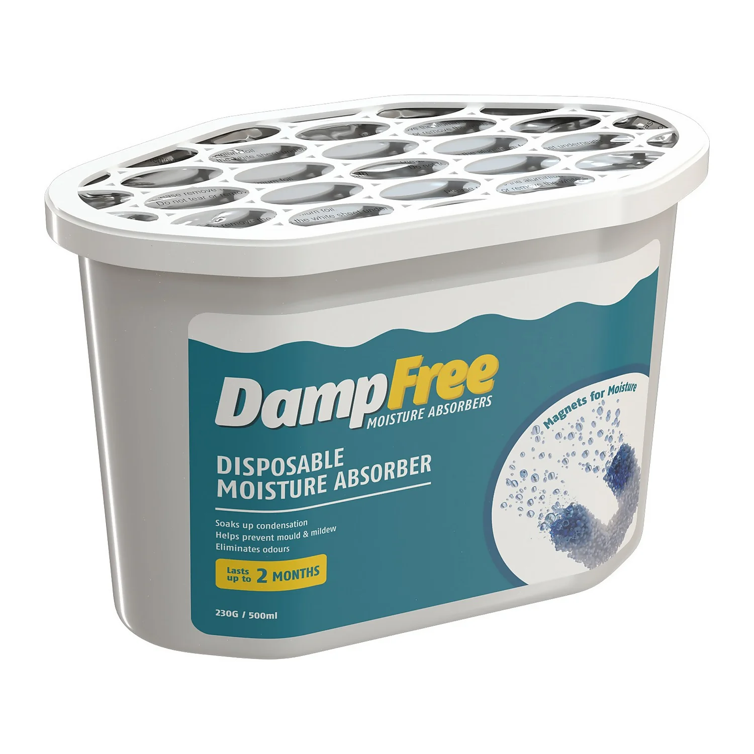 None Pack Of 4 DampFree Disposable Moisture Absorber - 500ml 3 None Pack Of 4 DampFree Disposable Moisture Absorber - 500ml