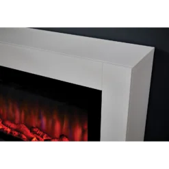 Suncrest Lumley Electric Fire Suite With Flat To Wall Fitting - White -Energizer Sales Store 12820164 1474993139171634