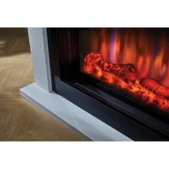 Suncrest Lumley Electric Fire Suite With Flat To Wall Fitting - White -Energizer Sales Store 12820164 1764993139237262
