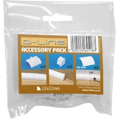 D-Line Quadrant Decorative Trunking Clip Over 8 Piece Accessory Multipack 22mm X 22mm White 5 D-Line Quadrant Decorative Trunking Clip Over 8 Piece Accessory Multipack 22mm X 22mm White -Energizer Sales Store 12820221 1054833200585742