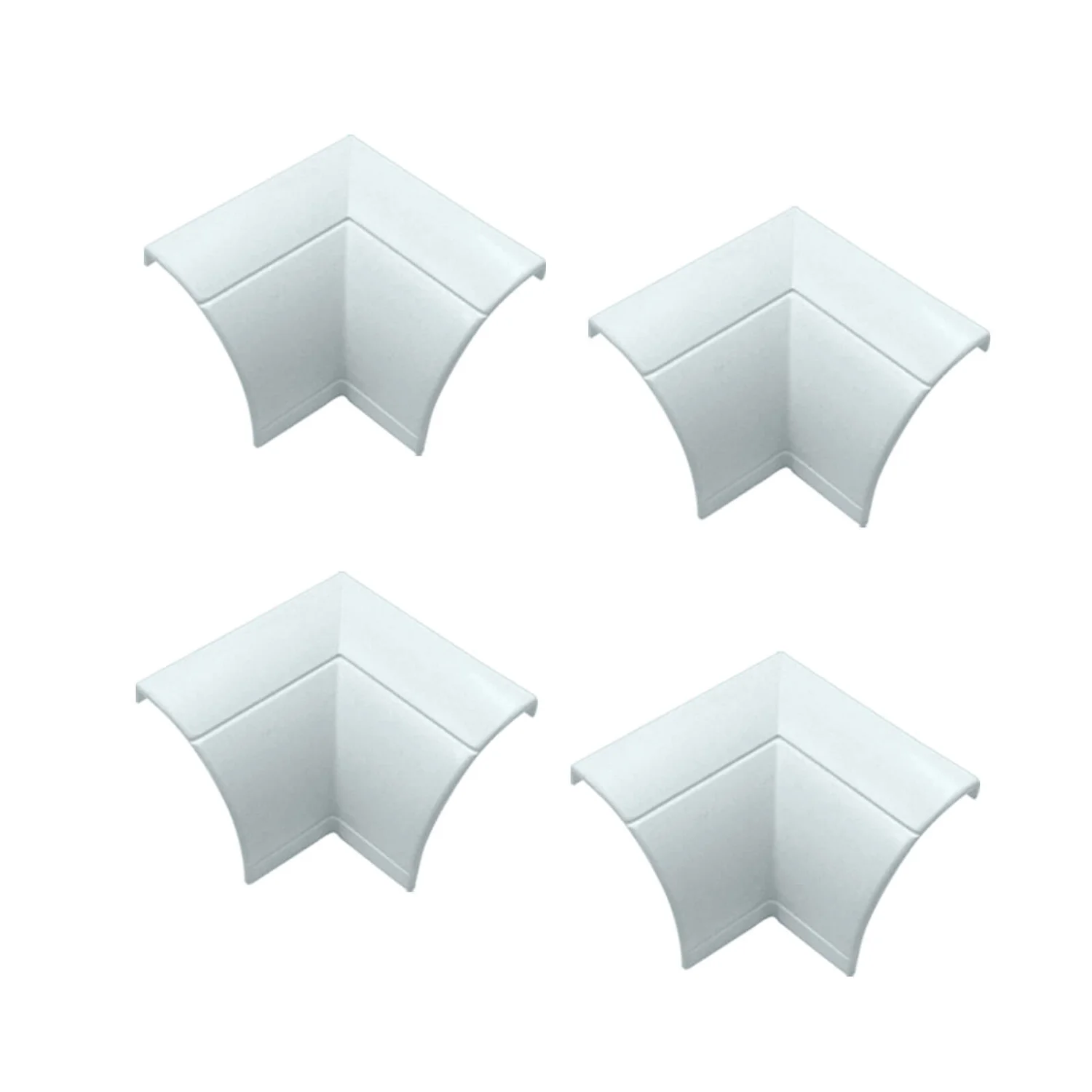 D-Line Quadrant Decorative Trunking Clip Over Internal Bends 4 Pack 22mm X 22mm White 3 D-Line Quadrant Decorative Trunking Clip Over Internal Bends 4 Pack 22mm X 22mm White