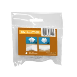 D-Line Quadrant Decorative Trunking Clip Over Internal & External Bends 4 Pack 22mm X 22mm White -Energizer Sales Store 12820223 9234833200382228