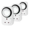 Arlec 24 Hour Mechanical Timer Socket White 3 Pack -Energizer Sales Store 12820812 1264831956568089