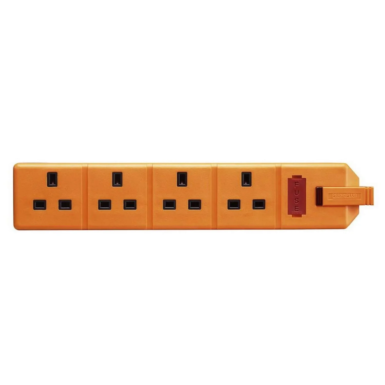 Masterplug 4 Socket Heavy Duty Rewirable Trailing Socket Orange 5 Masterplug 4 Socket Heavy Duty Rewirable Trailing Socket Orange - Image 3