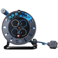 Masterplug Pro XT 4 Socket Cable Reel 25m Blue -Energizer Sales Store 12820918 1194832958823410