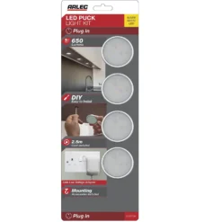 Arlec Warm White LED Puck Light Set 16 Arlec Warm White LED Puck Light Set -Energizer Sales Store 12823690 1034833197033640