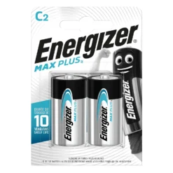 Energizer MAX PLUS Alkaline C Batteries - 2 Pack