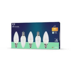 TCP LED Candle 40W SES Warm Light Bulb - 5 Pack -Energizer Sales Store 12824428 5604963829752497