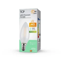 TCP Filament Candle Coat 40W SES Warm Dimmable Light Bulb -Energizer Sales Store 12824451 2864963830018762