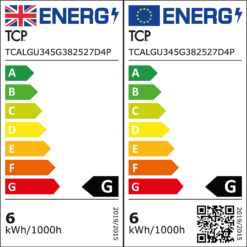 TCP LED Glass GU10 50W Warm Dimmable Light Bulb - 4 Pack -Energizer Sales Store 12824741 1474891505926023