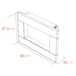 Αδάμ Adam Colemere Electric Fire With Wall Mounted Fitting - Black -Energizer Sales Store 12827045 1524869654294687