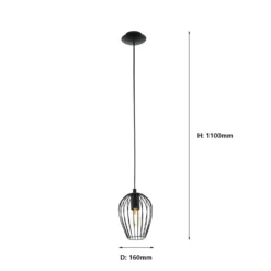 Eglo Newtown Pendant Ceiling Light - Black 9 Eglo Newtown Pendant Ceiling Light - Black -Energizer Sales Store 12828084 5134832953479597