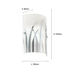Eglo Rivato Wall Light - Chrome & White -Energizer Sales Store 12828274 8534832952351522