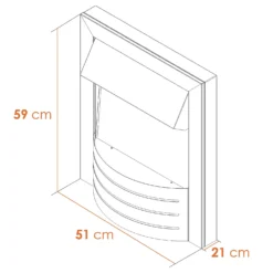 Αδάμ Adam Comet Electric Fire With Inset Fitting - Obsidian Black -Energizer Sales Store 12828867 1894869652493763