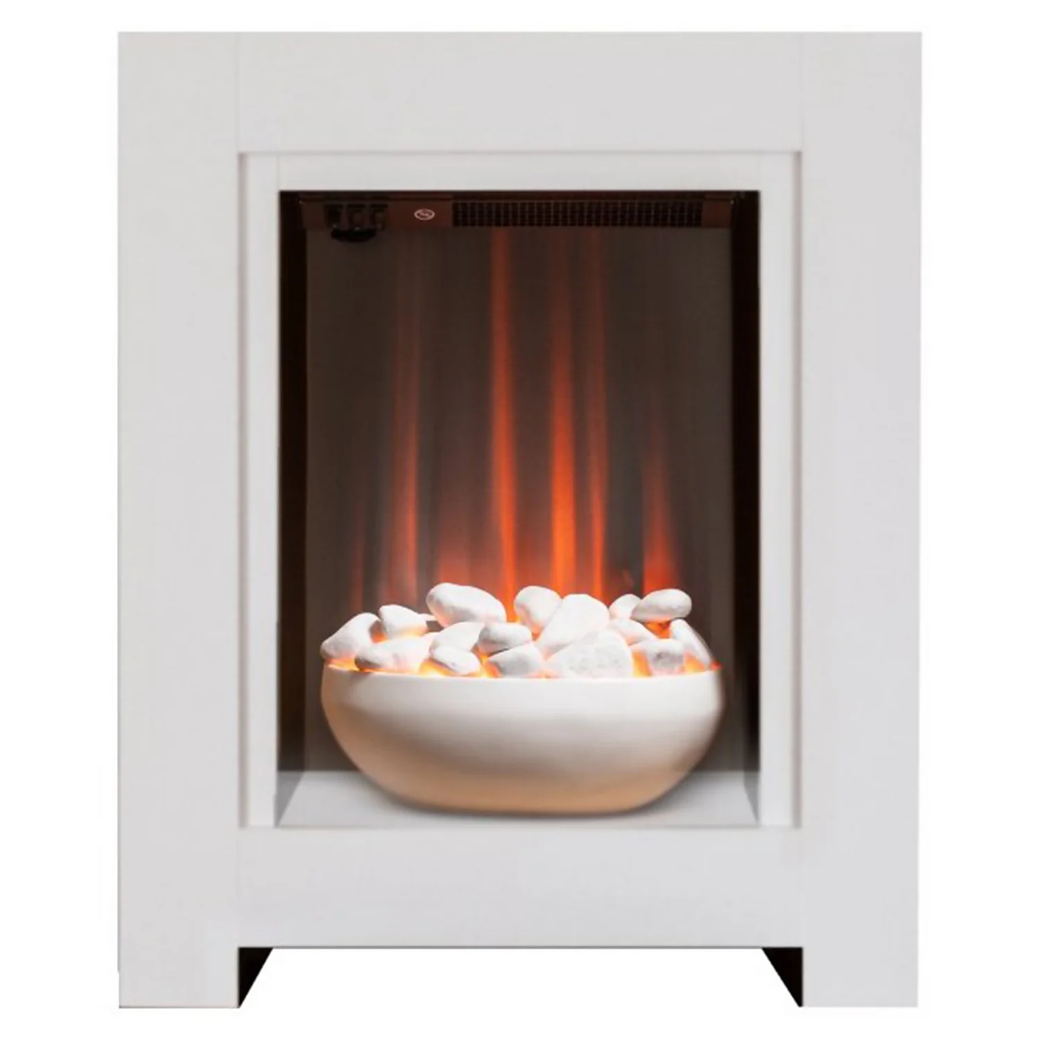 Αδάμ Adam Monet Electric Fire Suite With Flat To Wall Fitting - White 3 Αδάμ Adam Monet Electric Fire Suite With Flat To Wall Fitting - White