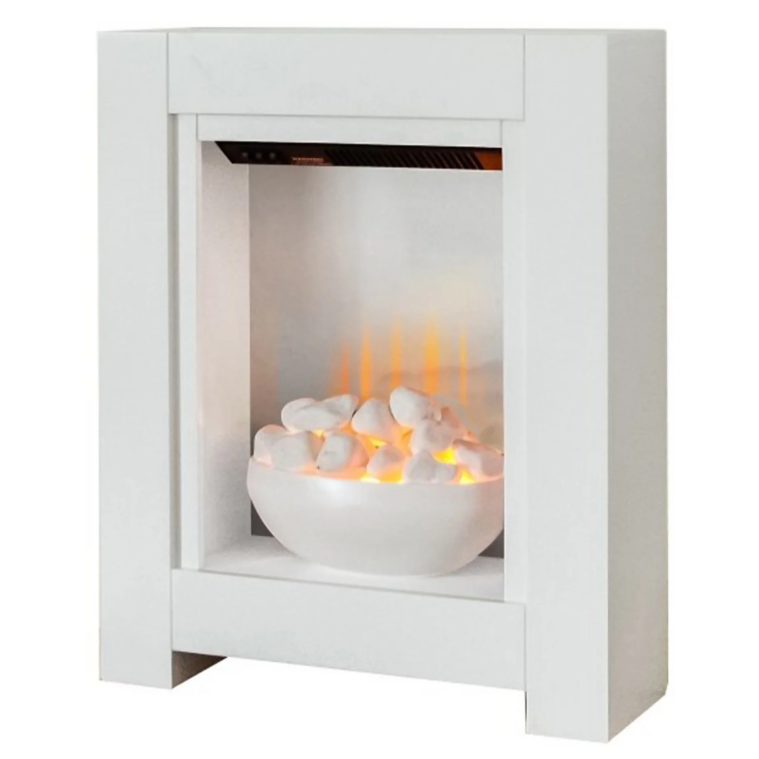 Αδάμ Adam Monet Electric Fire Suite With Flat To Wall Fitting - White 4 Αδάμ Adam Monet Electric Fire Suite With Flat To Wall Fitting - White - Image 2