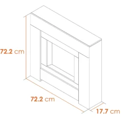 Αδάμ Adam Brooklyn Electric Fire Suite With Flat To Wall Fitting - White -Energizer Sales Store 12828997 1044869651778836