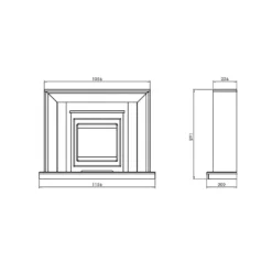 Suncrest Mayford Electric Fire Suite With Smart Remote & Flat To Wall Fitting - White -Energizer Sales Store 12829295 9704833198147972
