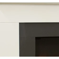 Suncrest Georgia Electric Fire Suite With Flat To Wall Fitting - White & Anthracite -Energizer Sales Store 12829310 1544833204239100