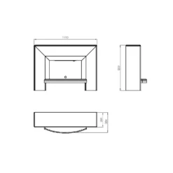 Suncrest Stockeld Electric Fire Suite With Smart Remote & Flat To Wall Fitting - White & Brushed Steel -Energizer Sales Store 12829317 1534993139256015