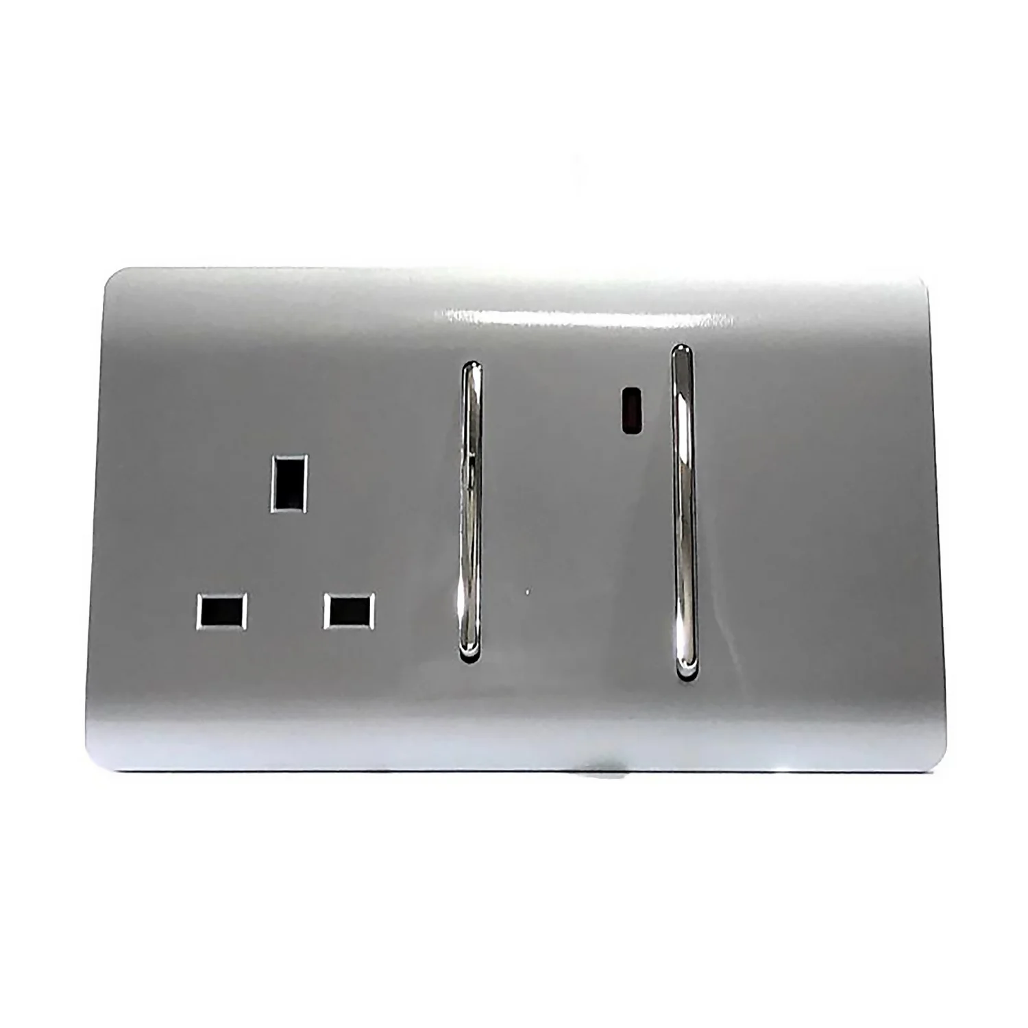 Trendi Artistic Modern 45 A Cooker Switch Inc Plug Socket And Neon Insert Stainless Silver 3 Trendi Artistic Modern 45 A Cooker Switch Inc Plug Socket And Neon Insert Stainless Silver