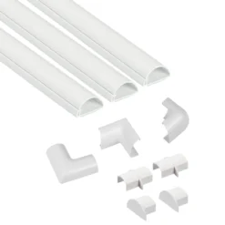 D-Line Mini Decorative Self Adhesive Trunking Multipack 3 X 30mm X 15mm X 1-meter Lengths & Accessories - White