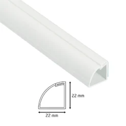 D-Line Quadrant Trunking Multipack 3 X 22mm X 22mm X 1-metre Lengths & Accessories - White -Energizer Sales Store 12833211 1384833198370224
